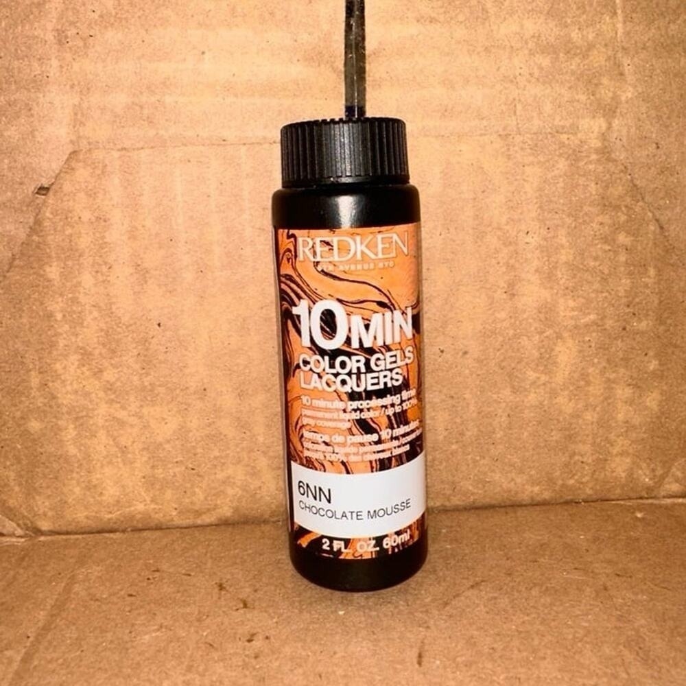 Redken 10 Minute Gels Lacquers 6NN Chocolate Mousse Permanent Hair Color 2oz‎